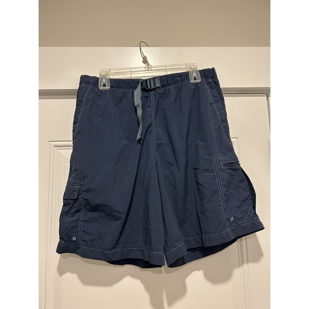 Columbia Shorts Men's Large Navy Blue Lightweight Outdoors Swim Trucks Lining